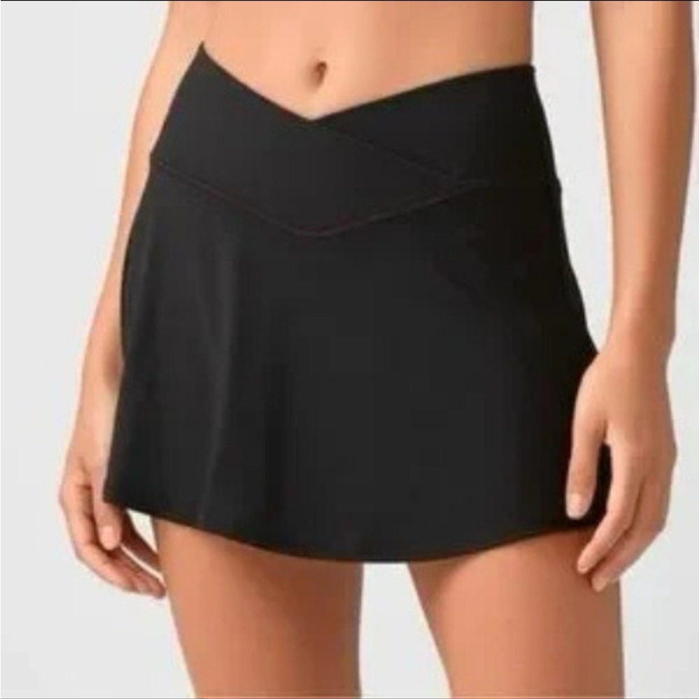 SALE⬇️ Aerie AE Offline Real Me Crossover Black Tennis Skirt Skort Small